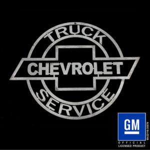 chevrolet truck service sign
