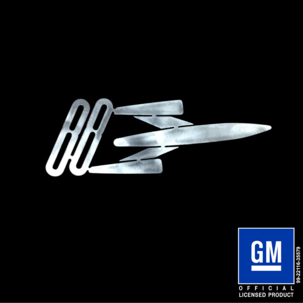 Oldsmobile 1956 Rocket Emblem metal cut out